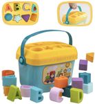 Khasala Brothers® Educational Activity Shape Sorter Baby and Toddler Toy, ABC and Shape Pieces, Colors Sorting Shape Game, Bucket Block Learning Toys for Kids (Multicolor) (Baby Blocks First Toys)