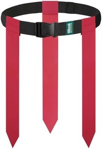 Hilhook Flag Football Belts, 12 Players Red Flag Football Sets for Youth, Kids and Adults Competition Training and Sport Team Building