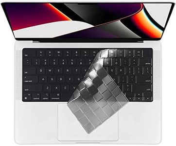 EooCoo Keyboard Cover Skin Ultra Thin Compatible with MacBook Air 15" M3 M2 (A3114 A2941), Air 13.6" (A3113 A2681) 2024-2021, Pro 14" 16" M3 M2 M1 (A2918 A2992 A2779 A2442 A2991 A2780 A2485)