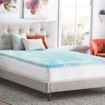 Linenspa 3 Inch Convoluted Gel Swirl Memory Foam Mattress Topper - Promotes Airflow - Twin XL