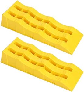 RV Leveling Ramps, 1 Pair Automotive Leveling Blocks, 3 Stage Trailer Wheel Chocks, SUV Car Leveler Stabilizer for Stabilizing Uneven Ground and Parking