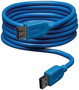 TRIPP LITE U324-006 câble USB 1,83 m USB A Bleu - Câbles USB (1,83 m, USB A, USB A, 3.0 (3.1 Gen 1), Male Connector/Female Connector, Bleu)