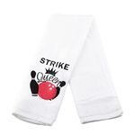 PWHAOO I'm On Strike/Strike Queen Hand Towel Bowling Bowling Decor Bowling Lover Towel Bowling Athletes Towel (Strike Queen Towel)