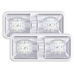 2 Pack RV LED Ceiling Double Dome L