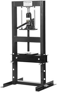 6 Ton H Frame Hydraulic Shop Press,Floor Press with Adjustable Height Stamping Plates,Built in Relief Valve for Bending Straightening Bearings u Joints Car Repair Professional Use 18.9"×15.75"×36.8"