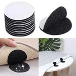 Velcro Sticker Double-Sided Sticker Back -Heavy Duty Rug Carpet Gripper Pad Wall Mounting Mats Rugs Bed Sheets Pillows Sofa Mattress Coins for Home Office Car Phone Mount (10Pcs)