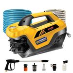 IBELL YO2800 High Pressure Washer, 2800W Induction Motor, 240 Bar Car Washer High Pressure Gun, 12 L/Min Flow, 8M Hose, Portable Pressure Washer for Car, Bike, Home & Outdoor Cleaning