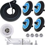 Dryer Drum Rollers DC97-16782A & Idler Pulley DC93-00634A & Drum Belt 6602-001655, Dryer Repair Kit for Samsung Belt Maintenance Kit Replace AP4373659 AP5325135 AP6038887 PS4133825 PS4221885