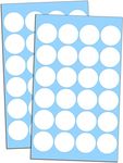 True-Ally 2000 Piece White Color 1 Inch/25mm Round Dot Sticker Self Adhesive Labels Writable Surface for Kids Activity, File Classification, Calendar Planner (White)