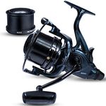 Sougayilang Carp Fishing Reel, Ultra-powerful Smooth Spinning Reel 13+1BB Metal Body 9000/10000/12000 Surf Fishing Reels for Saltwater and Freshwater-9000