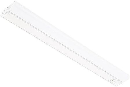 GETINLIGHT 30-inch Hardwired Only 3 Color LED Under Cabinet Lighting, Selectable 3000K/4000K/5000K, Dimmable, Matte White Finished, ETL Listed, IN-0201-14-WH-345K