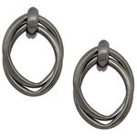 Hoops Loops Friend Black Rings