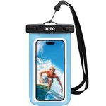 JOTO Waterproof Phone Pouch Cellphone Dry Bag Case for iPhone 15 14 13 12 Pro Max Xs Max XR X 8 7 6S Plus SE, Galaxy S23 S22 S22+ S21 FE up to 7" -Blue