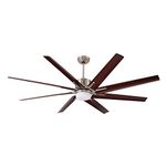 Emerson CF985LBS Aira Eco 72-inch Modern Ceiling Fan, 8-Blade Ceiling Fan with LED Lighting and 6-Speed Wall Control