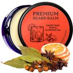 Beard Club Beard Balm for Men - Sweet Bay Rum - Premium Beard Conditioner and Softener for Shaping and Styling, Prevents Itching and Flaking - Natural and Organic - Butter Beard Wax for Men