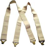 2" Wide Undergarment Hidden Suspenders in X-back with Patented Gripper Clasps