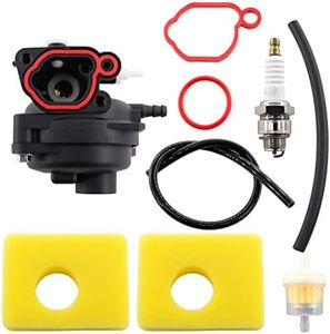 MCHNIC 799583 carburateur filtre à air Remplacement Kit pour Briggs & Stratton 591160 595656 591979 593261 08P502 8P502 09P602 9P602 300E 450E 500E 125cc OVH Moteurs de Tondeuse à Gazon