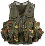 Tactical Forces Military Assault Vest 9 Pockets Airsoft Combat BW Army Flecktarn