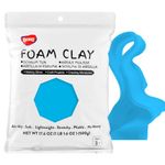 BOHS Sky Blue Modeling Foam Clay - Squishy,Soft, Air Dry -for School Project,Cosplay,Fake Bake, Slime Supplies-1.1 Lbs/ 500 Grams