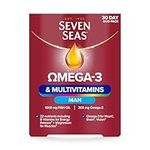 Seven Seas Omega-3 & Multivitamins Man, With B Vitamins and Magnesium, 30-Day Duo Pack, 30 Omega-3 Capsules and 30 Multivitamin Tablets