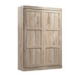 Bestar Pur Full Murphy Bed, Rustic Brown