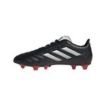 adidas Mens GOLETTO VIII SOCCER SHOES (FIRM GROUND), Black/white/red, 9 US