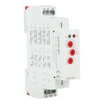 Agatige Delay Time Relay, GRT8-M1 AC/DC 12V~240V Delay Time Relay Multifunctional Timer AC DC Contactor Isolator DIN Rail Mount Mini Power Off Delay Time Relay with 10 Function for Lighting Control