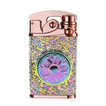 SKRFIRE Electric Lighter Rechargeable Plasma Dual Arc Lighter Flameless Windproof USB Candle Lighter Cool Unique Vintage Lighter with Gift Box for Holiday, Birthday, Gift for Men and Women (Color)