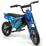 GYMAX 24V Kids Electric Motorbike, Children Dirt Bike with Pneumatic Tires, Brake Lever & kickstand, Ride on Motorcycle for Boys Girls, 115x59x74cm