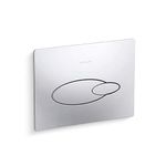 KOHLER DROPLET Mechanical Dual-flush Faceplate in Polished Chrome color compatible with Kohler Mechanical in-wall tank or cistern tank