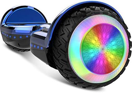 Gyrocopters PRO 6.0 All Terrain Hoverboard 6.5" LED Wheels & Bright Lights, UL 2272 Safety Certified | Speed upto 15km, 250W Powerful Motor, Long Battery Life, No Fall Technology, Bluetooth Speaker