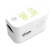 Kinetik Wellbeing Smart Finger Pulse Oximeter - Blood Oxygen Monitor Used by the NHS, Heart Rate Meter for Adults, Accurate Pulse Rate & O2 Saturation Monitor - In Association with St John Ambulance