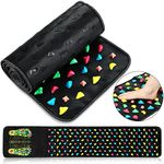 BBTO Foot Massage Mat Reflexology Walk Stone Road Foot Massage Acupoint Mat for Acupressure Relaxes for Long Sitting Elderly Students and Office Workers (68.89 x 13.78 Inches)