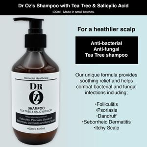 Dr Oz Tea Tree Shampoo – Refreshing Scalp Cleanser for Healthy Hair