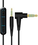 ELASO Audio Cable Wire Cord Mic Remote for Bose QuietComfort 25 35 Quiet Comfort QC25 QC35 Headphones (Black)