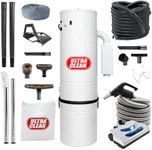 Made in Canada Ultra Clean SC200 Central Vacuum System, Tangential Bypass Motor up to 7,500 sq.ft Home with Deluxe Electric Hose, Powerhead, Accessories, Garage Kit (Direct Connect, 30 Foot)