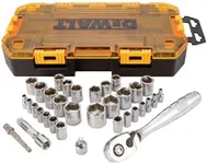 DEWALT Socket Set, 1/4-Inch & 3/8-I