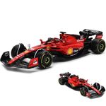 HTLNUZD Bburago 2023 1/43 Sf23#16 Alloy Racing Car For Scuderia Ferrari 1:43 Sf23 Leclerc Signature Die Cast Adults Model Car Display Ornaments Collection (Sf23#16 Color Box Version),Multicolor