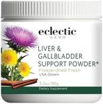 ECLECTIC INSTITUTE Raw Freeze-Dried Non-GMO Organic Liver and Gallbladder Support | Whole Food Powder with Milk Thistle, Beet Juice, Dandelion, Turmeric, Cinnamon | 90 Grams