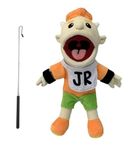 SML Jeffy Hand Puppet With 1 Rod, 40cm XL Ventriloquist Dummy, Professional Movable Mouth & Soft Plush, Educational Funny Kids Toy, Interactive Entertainment for Boys Girls Birthday Gift | (Junior)