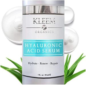 Pure Hyaluronic Acid Serum for Face with Vitamin C, Vitamin E and Green Tea, Plant-Powered Anti-Aging Hydrating Serum, Best for Firming, Repairing, Moisturizing, Plumping Fine Lines, 1 fl oz