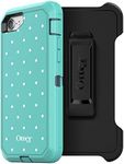 OtterBox DEFENDER SERIES Case for iPhone 8 & iPhone 7 (NOT Plus) - Retail Packaging - MINT DOT (TEMPEST BLUE/AQUA MINT/MINT DOT GRAPHIC)