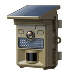 VOOPEAK Solar Powered Wildlife Camera 4K 48MP, Rechargeable Trail Camera with Night Vision Motion Activated, Garden Camera Fast 0.1s Trigger IP66 Waterproof for Wildlife Monitoring