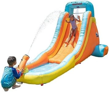 Sportspower My First Inflatable Water Slide - Heavy-Duty Outdoor Slide with Water Cannon and Splash Pool with Blower, 186" L x 80.4" W x 84" H