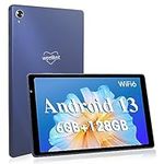 weelikeit Android 13 Tablet 10 inch, Octa-Core, 6GB RAM 128GB ROM Android Tablet PC with AX WiFi6, 10.1" IPS Screen 1280 * 800, Dual Camera, BT5.0, 6000mAh - Blue