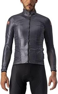 CASTELLI Men's Sports Jacket, Dark Gray, M