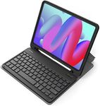 Inateck iPad Keyboard Case Compatible with iPad 10th Gen. 2022 10.9 Inch, iPad Air 5/4 (2022/2020), iPad Pro 11, with Pencil Holder, Detachable, KB04002