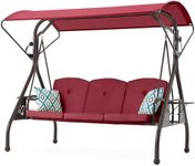 ZZW 800LBS Patio Swing with Canopy 