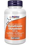 NOW glutathione 500mg, with Silymarin & Alpha Lipoic Acid, 60 Veg Capsules 60 count