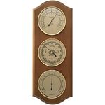 Weather Station with Thermometer, Barometer & Hygrometer 395 x 155 mm - 9178-US °C+°F (Ash-Colored)